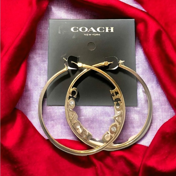 Coach hoop earrings - Picture 7 of 10